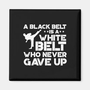 Imã Black Belt Shirts Taekwondo Karate