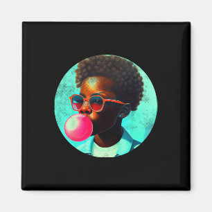 Imã Black Boy Joy Bubble Gum Divertido African Melanin