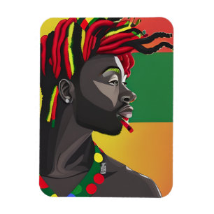 Ímã Black Bruh African American Man Juneteenésimo Rei