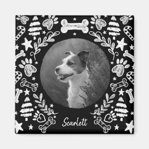 Imã Black Chalkboard Art Frame Dog Memorial Keepsael