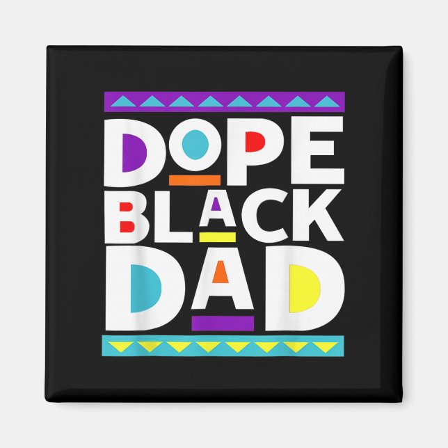 Imã Black Dad New Dad Fathers Day Gift African America (Frente)