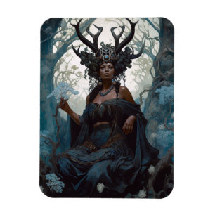 Ímã Black Fantasy Sorceress Magic Fantasy