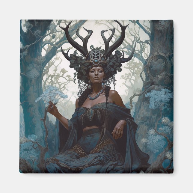 Imã Black Fantasy Sorceress Magic Fantasy (Frente)