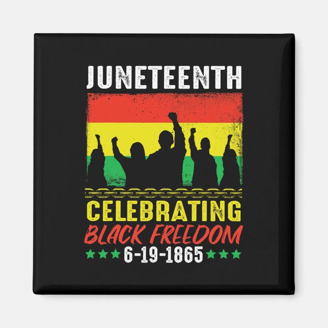 Imã Black Freedom June 19 1865 JuneteAfrican Amer (Frente)