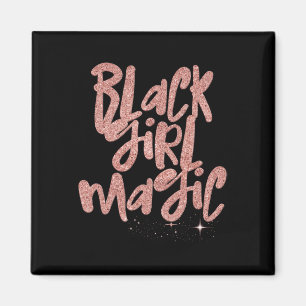 Imã Black Girl Magic Pink Stars Afro Black Queen Melan