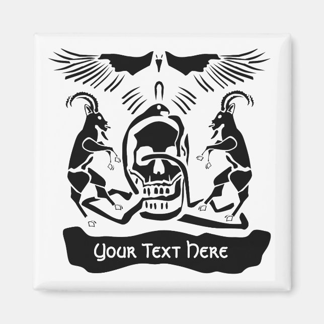 Imã Black Goat Corrupt Trinity Crest (Frente)