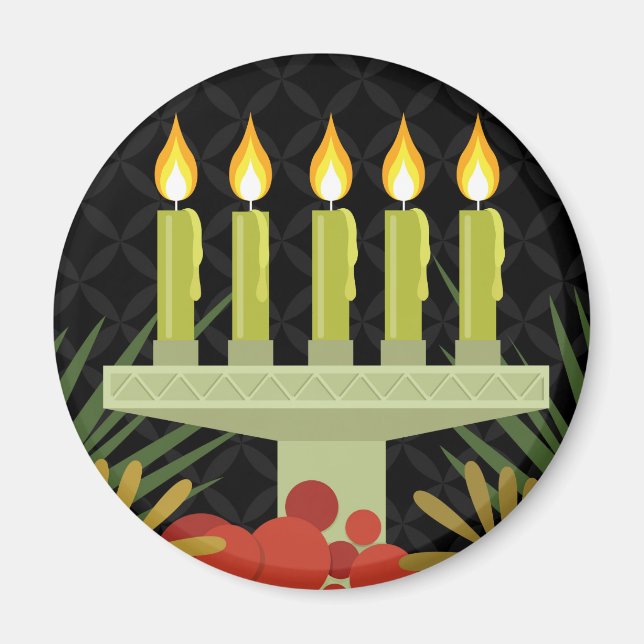 Imã black happy kwanzaa (Frente)