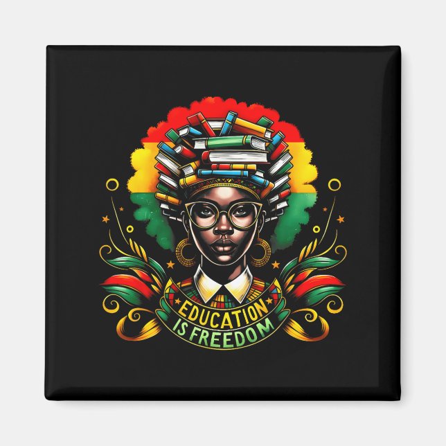 Imã Black History Month Black Leaders African American (Frente)