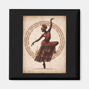 Imã Black History Month Black Woman Tribyl Dancing Jun