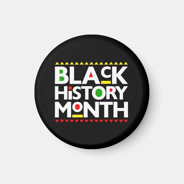 Imã Black History Month Melanin Men Women Girls & Boys (Frente)