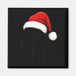 Imã Black Lab Labrador Chapéu de Papai Noel Férias de