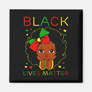 Imã Black Lives Problem Little Melanin Princess Black