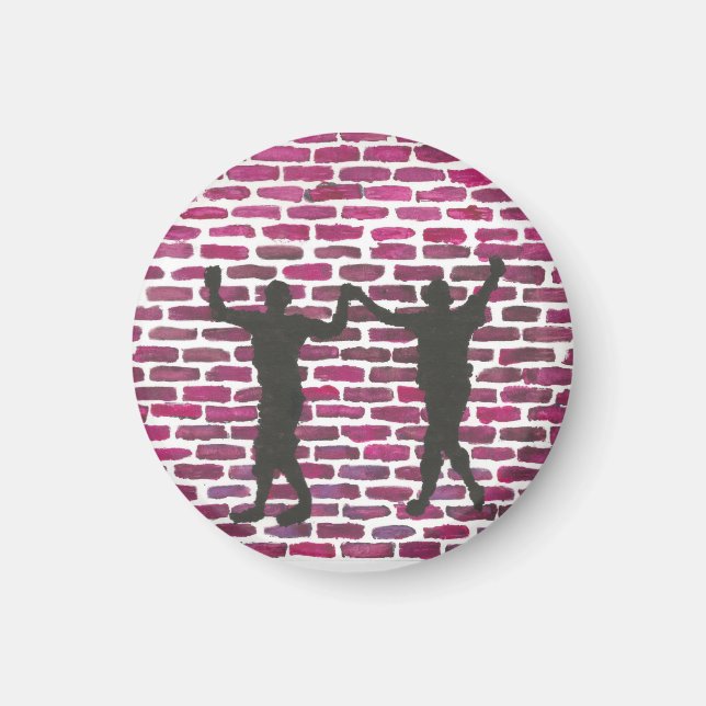 Imã Black Magic Hollyhock by Yeshaya Dank Wood Wall Ar (Frente)