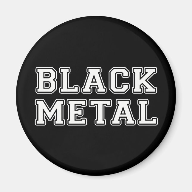 Imã Black Metal (Frente)