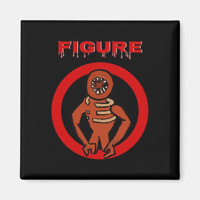 Imã Black Monster Horror Game Does Halloween Custome (Frente)