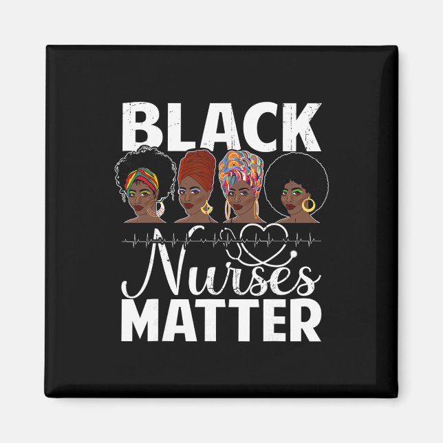 Imã Black Nurses Problem - African American Afro Nurse (Frente)
