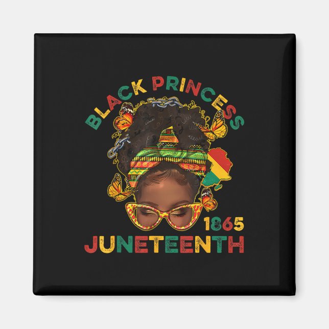 Imã Black Princes Juneteenth 1865 History Month Melani (Frente)
