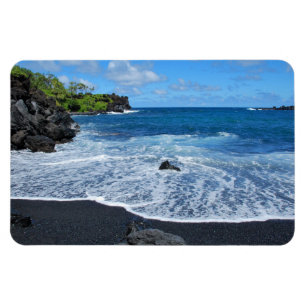 Ímã Black Sand Beach, Waianapanapa State Park, Maui