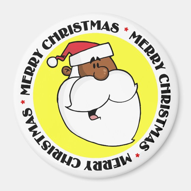 Imã Black Santa Claus (Frente)