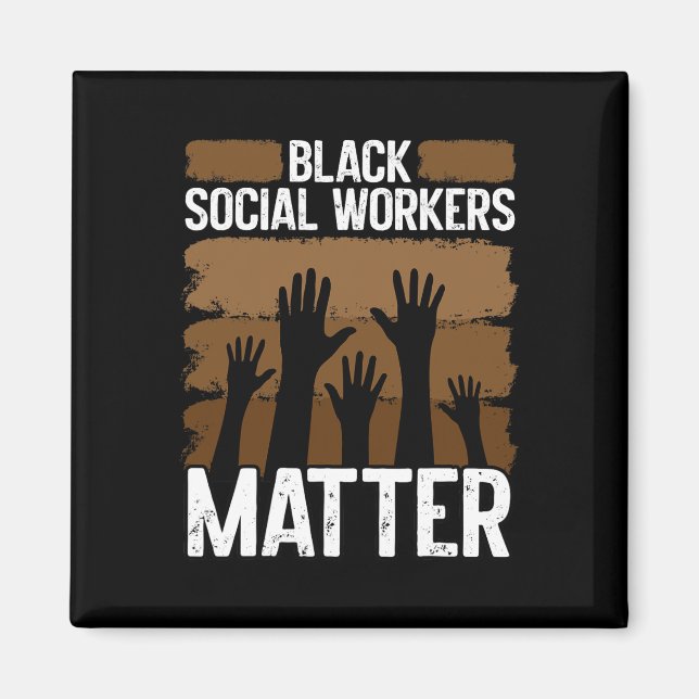 Imã Black Social Worker Africano-Americano (Frente)