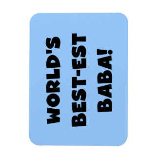 Ímã Black Text Best Baba T-shirts e presentes
