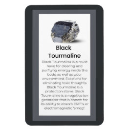Ímã Black Tourmaline Crystal Significa Jewelry Display