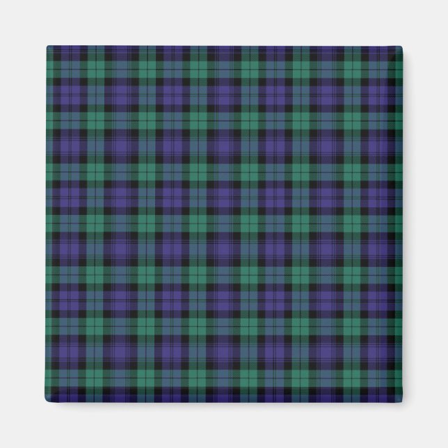 Imã Black Watch Scottish Tartan (Frente)