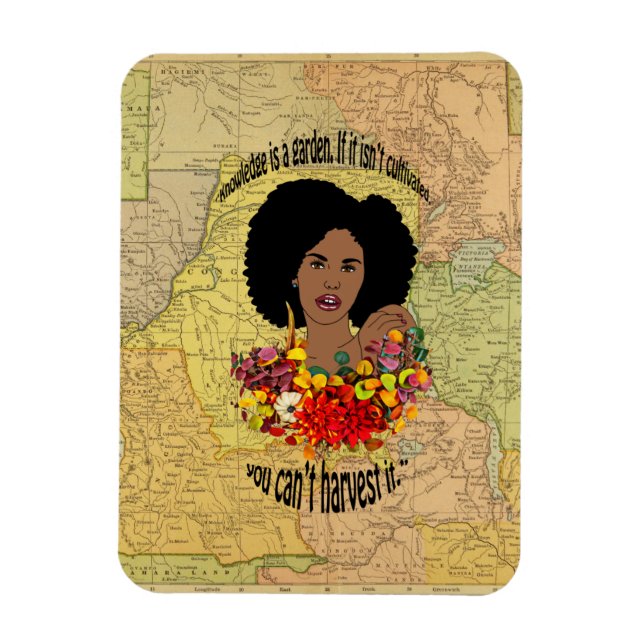 Ímã Black Wombs African Proverbs cita Sabedoria (Vertical)