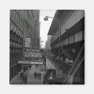 Imã Blackhawk Restaurant Street, em Chicago, 1960