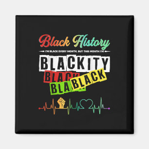 Imã Blackity Black History Month Pride African Mens Wo