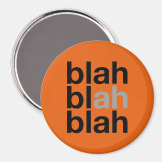 Imã Blah Blah Blah - Minimalist Magnet