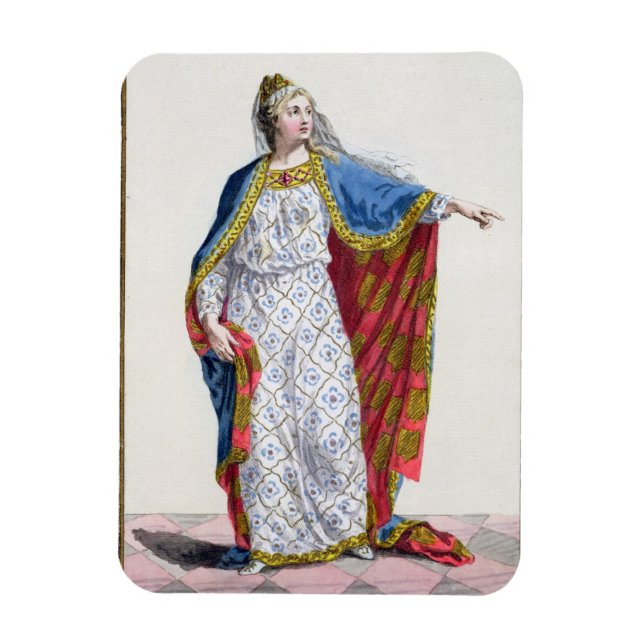 Ímã Blanche de Castela (1185/88-1252) Rainha de França (Vertical)