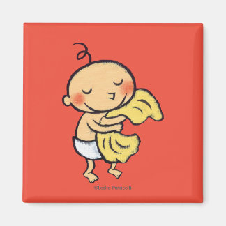 Imã Blanket Amarelo Suave de Abraço de Bebê