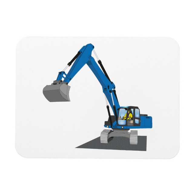 Ímã blauer Kettenbagger (Horizontal)