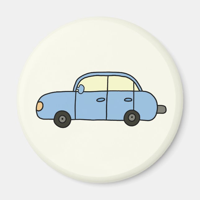 Imã Blaues Cartoon-Auto (Frente)