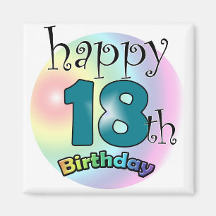 Imã Blauwe Happy 18º aniversário