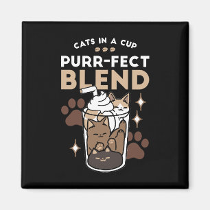 Imã Blend Puro: Design de café para Cat & Café