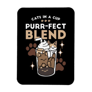 Ímã Blend Puro: Design de café para Cat & Café