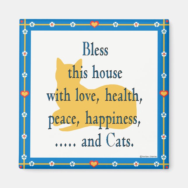 Imã Bless This House Magnet (Frente)