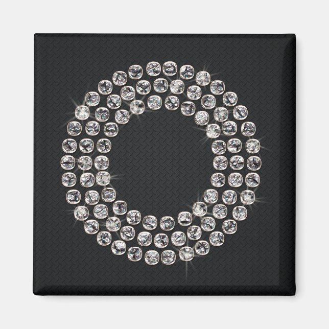 Imã bling - O (Frente)