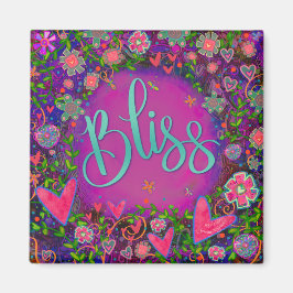 Imã Bliss Bonito Diversão Floral Inspirividade Moderna