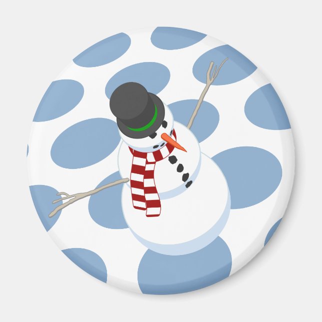 Imã Bliz, o boneco de neve apontado para o ímã branco (Frente)