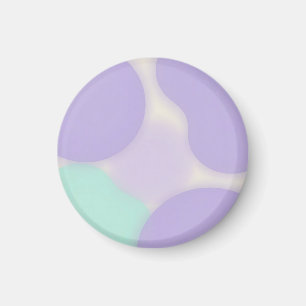 Imã Blob Orgânico Lavanda Pastel Abstrato