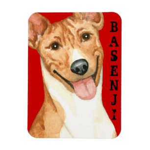 Ímã Bloco de Cores Basenji