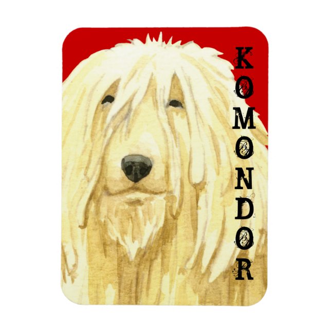 Ímã Bloco de Cores Komondor (Vertical)