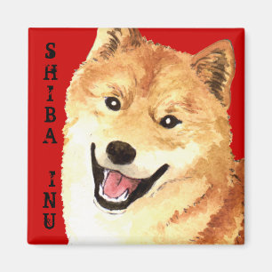 Imã Bloco de Cores Shiba Inu