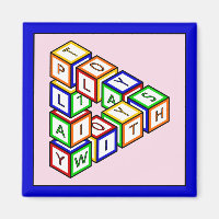 Blocos de Brinquedo Vermelho Azul Amarelo Verde En