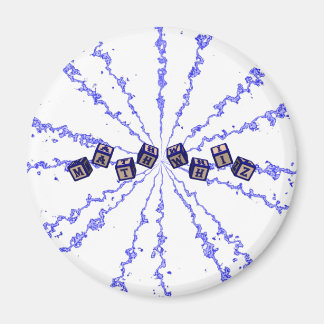 Imã Blocos de brinquedos em branco de matemática em az