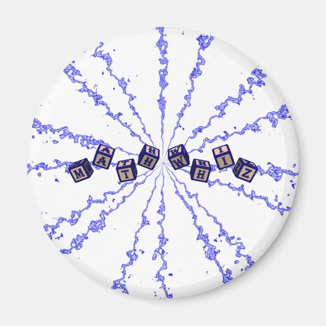 Imã Blocos de brinquedos em branco de matemática em az (Frente)