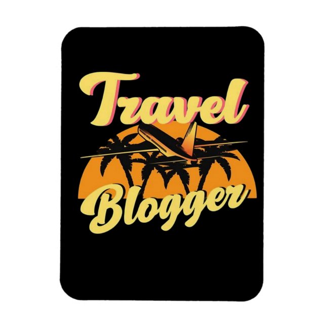 Ímã Blogueiro de Viagens (Vertical)